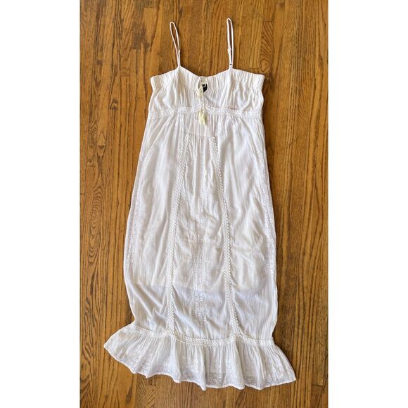 ANDERSEN & LAUTH White Icelandic Whimsy Fairy Midi Dress Women's Size Small - Picture 3 of 9